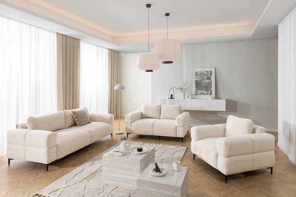 2-Sitzer-Sofa Cardea Beige