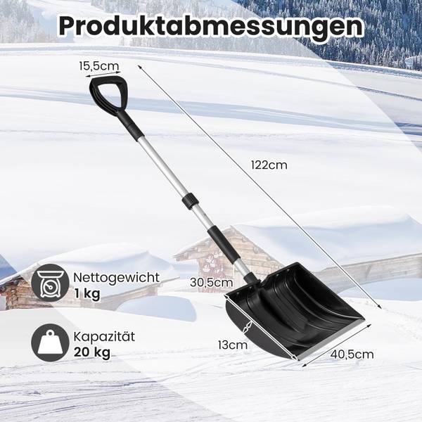 Schneeschaufel ZB34180 Schwarz