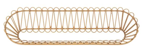 Bibliothèque de Panama Marron - Métal - 162 x 44 x 28 cm