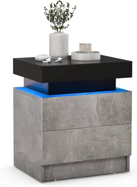Nachttisch VH32041 Grau - Holzwerkstoff - 35 x 52 x 45 cm