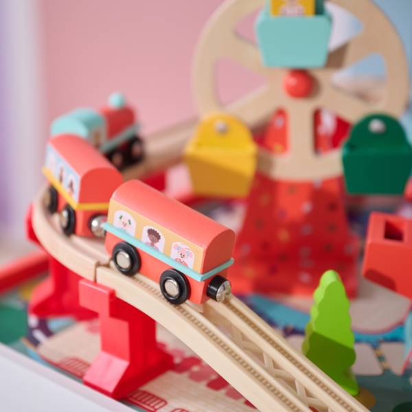 Eisenbahn Spieltisch T-AT-0006-00A Holzwerkstoff - 47 x 30 x 62 cm