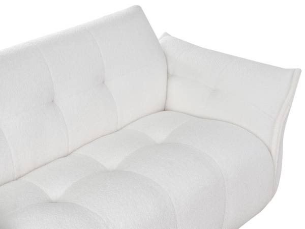 2-Sitzer Sofa HALBA Schwarz - Weiß