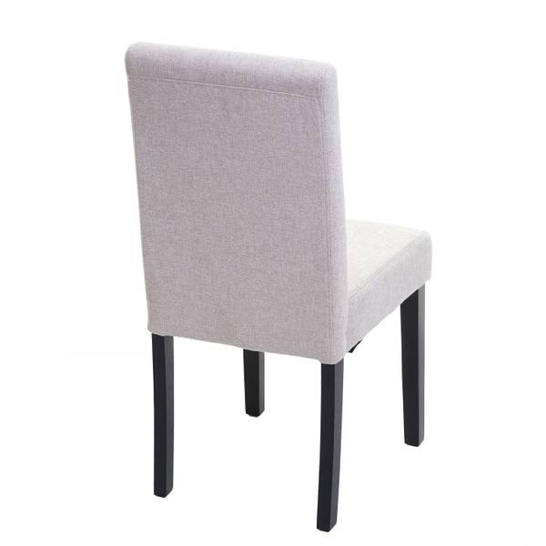 Eetkamerstoel Littau met opschrift beige - zwart