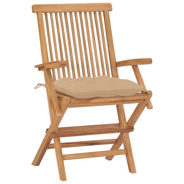 Chaise de jardin 3007214-5 (lot de 8) Beige