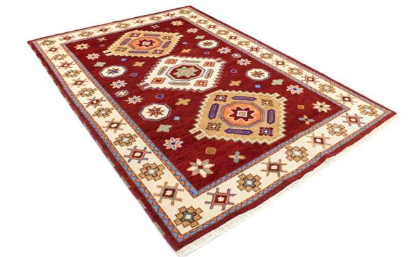 Orientteppich Oriental Rot - Wolle - 168 x 2 x 241 cm