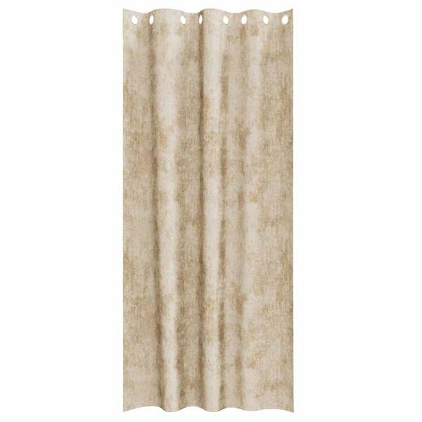 Velvet Gordijnen 3044629-2 crèmekleurig - Diepte: 260 cm