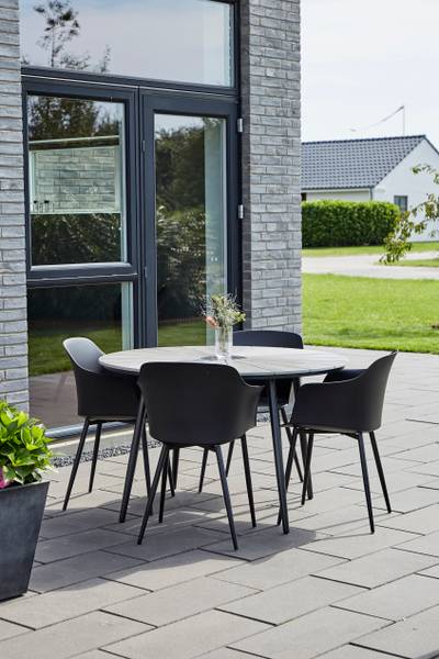 Chaise de jardin CAMILLA Noir - Métal - 58 x 1 x 1 cm