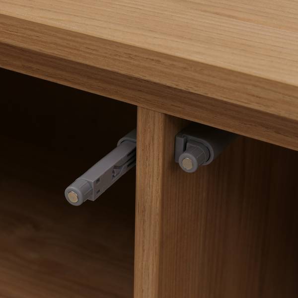 Sideboard O35 Beige - Holzwerkstoff - Holz teilmassiv - 160 x 86 x 40 cm