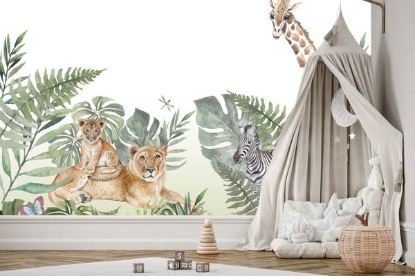 Vlies-Fotobehang Wilde DIEREN Planten 400 x 280 x 280 cm