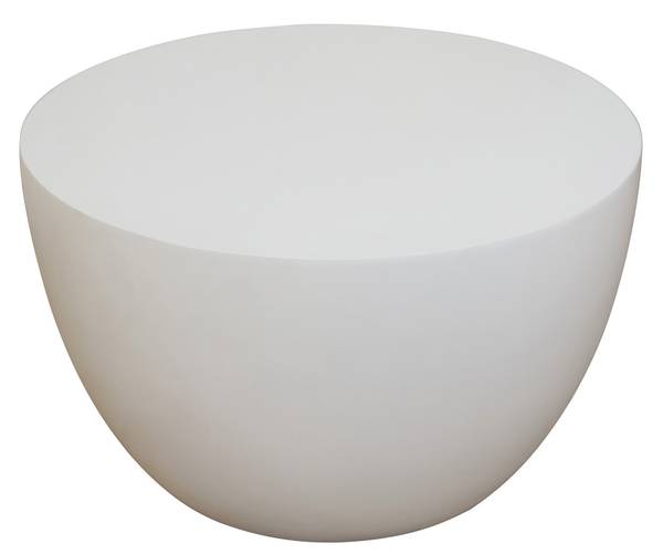 Couchtisch PARNU Weiß - Stein - 64 x 39 x 64 cm