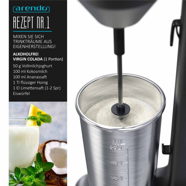 Standmixer GE-2401 Schwarz - Kunststoff - 39 x 12 x 17 cm