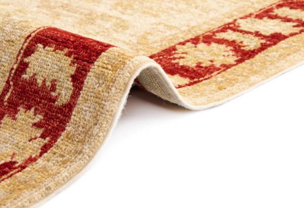 Tapis de couloir Kaizar LXXXIX Beige - Laine - 77 x 1 x 446 cm