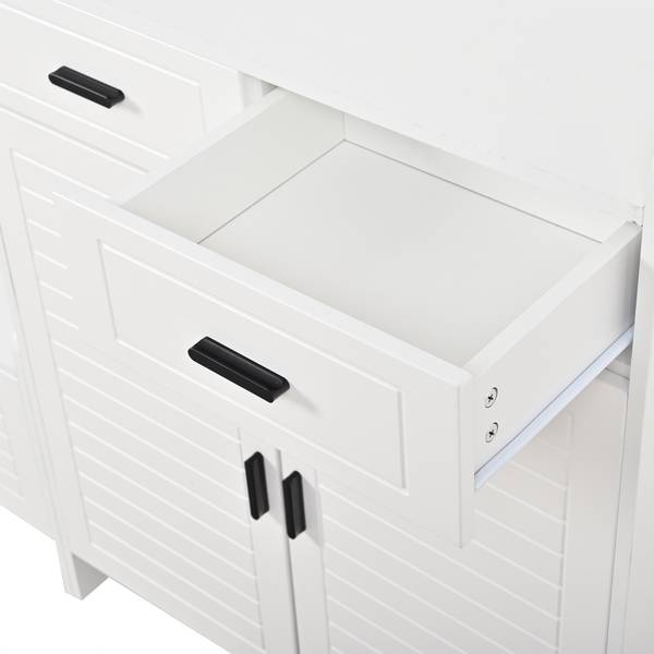 Schuhschrank-Set Eos Ⅰ Weiß - Holzwerkstoff - 125 x 165 x 32 cm