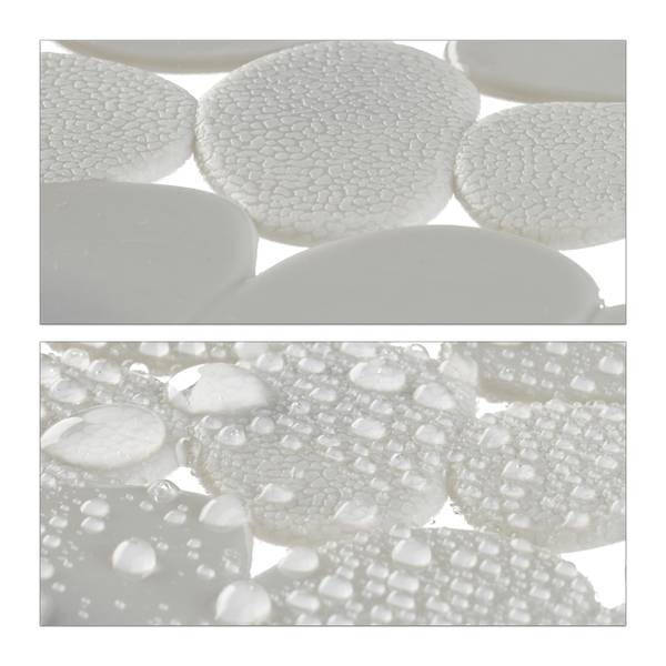 Badewanneneinlage Steinoptik Grau - PVC - 67 x 1 x 35 cm