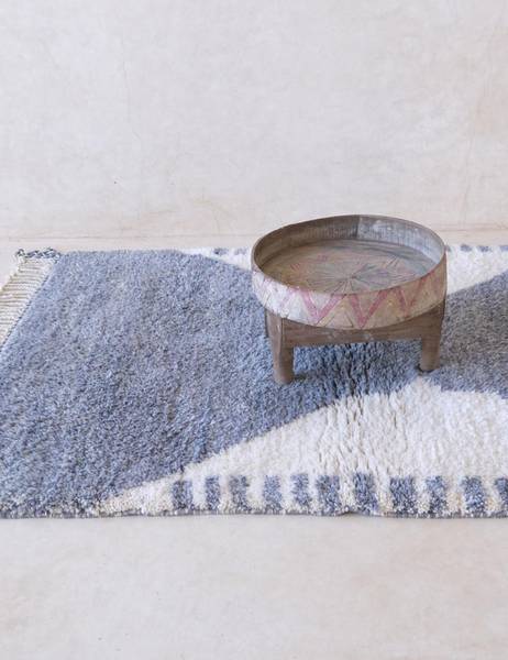 Teppich BERBER Blau - Naturfaser - 114 x 164 x 114 cm