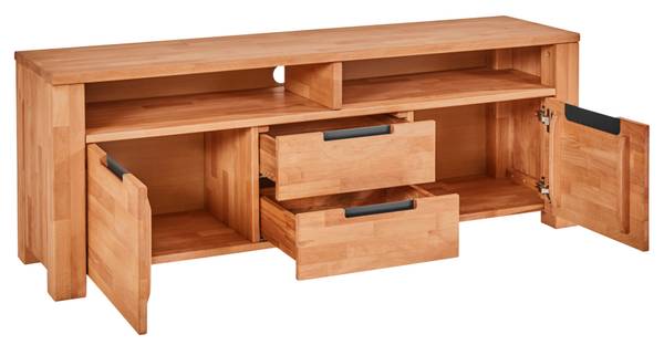 TV-Lowboard / Kommode  Kernbuche massiv Braun - Kernbuche - 151 x 55 x 40 cm