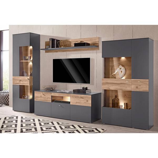 Etagère murale MARBELLA Marron - Bois manufacturé - 150 x 30 x 22 cm
