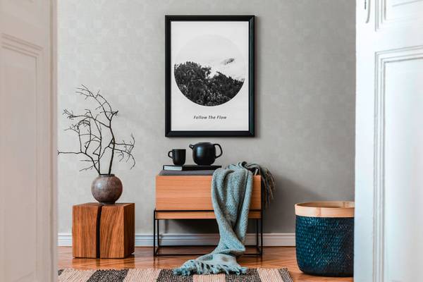 Vliestapete Torvani Beige - Grau