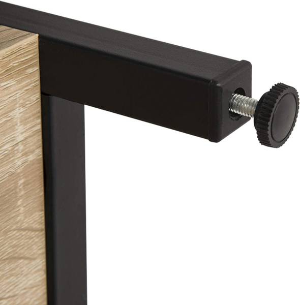 Standregal Finja Braun - Holzwerkstoff - Metall - 80 x 97 x 35 cm