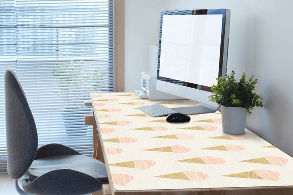 Tischmatte Frost Braun - Polyester PVC - 100 x 50 x 1 cm