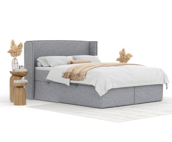 Boxspringbett Skyline Grau - Liegefläche Breite: 180 cm