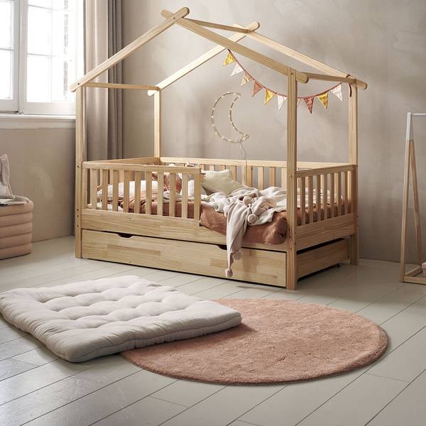 Kindervloerkleed TERRACOTTA bruin - textiel - 110 x 1 x 110 cm