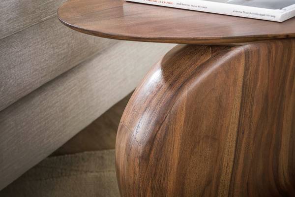 Bijzettafel MINOTA bruin - acacia - 36 x 50 x 45 cm