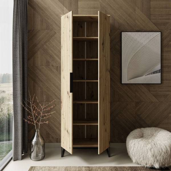 Kleiderschrank TOP Zweitüriger Braun - Holzwerkstoff - 68 x 197 x 37 cm