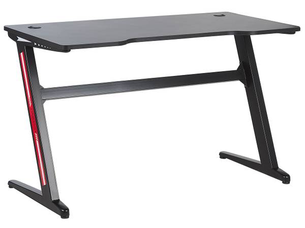 Gaming-Tisch DARFUR Schwarz - Holzwerkstoff - 120 x 73 x 60 cm