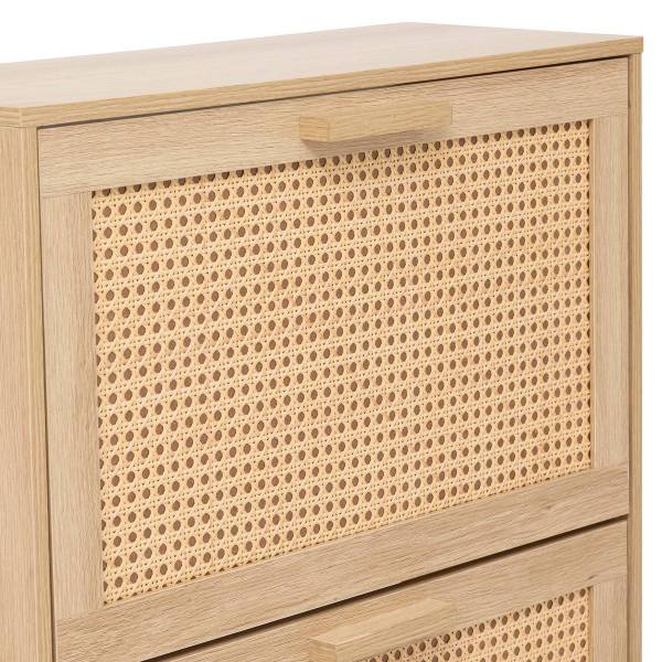 Schuhregal DRAWY Beige - Holzwerkstoff - 60 x 113 x 24 cm
