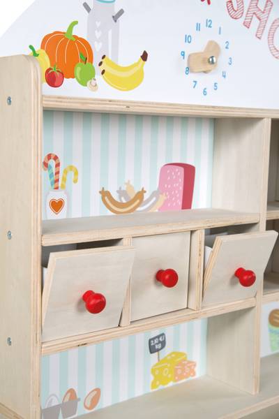 Verkoopkraam 480021ZU bruin - plaatmateriaal op houtbasis - 89 x 115 x 75 cm