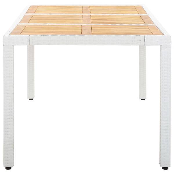 Eethoek Voor Buiten 45980 (9-delig) polyester - acacia - polyethyleen - 90 x 75 x 190 cm