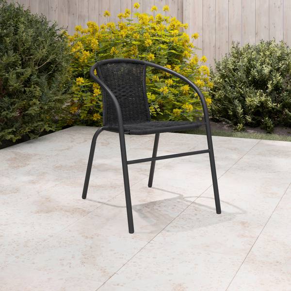 Gartenstuhl AMORA 1 Schwarz - Metall - Kunststoff - 52 x 72 x 61 cm