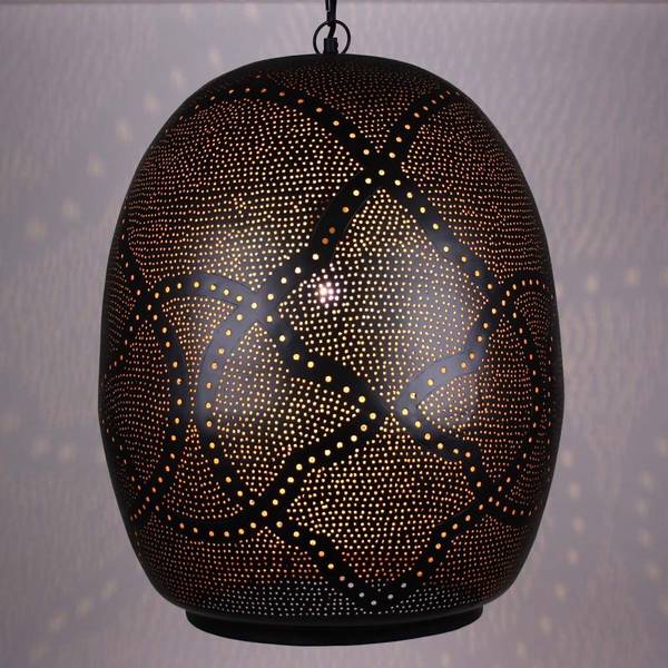 Hängelampe Harini Schwarz - Metall - 45 x 59 x 45 cm