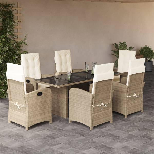 Salle à manger 3033379-1 (lot de 7) Beige - Crème