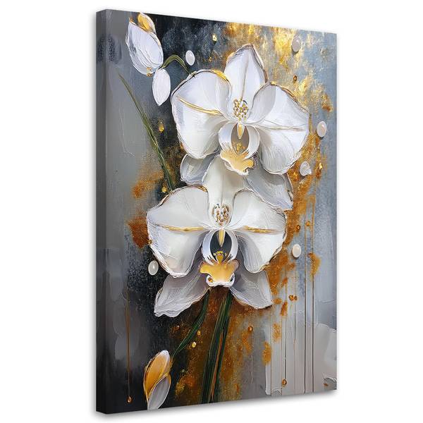 Canvas schilderij Bloemen 70 x 100 cm