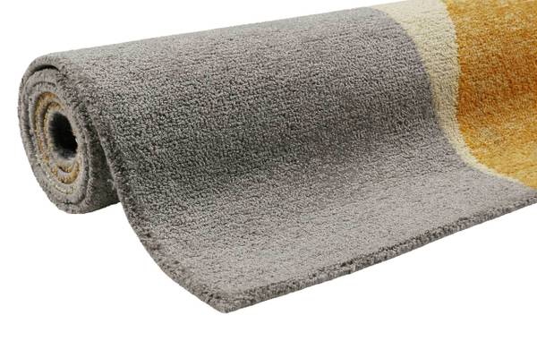 Kurzflorteppich Backup Gelb - Polyester - 110 x 2 x 170 cm