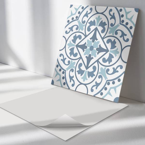 Fliesen Pflanze Ornamente 4er Set 50 x 50 cm
