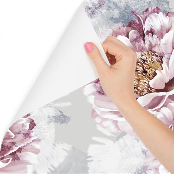 Vlies-Fotobehang BLOEMEN Pioenrozen 90 x 60 x 60 cm