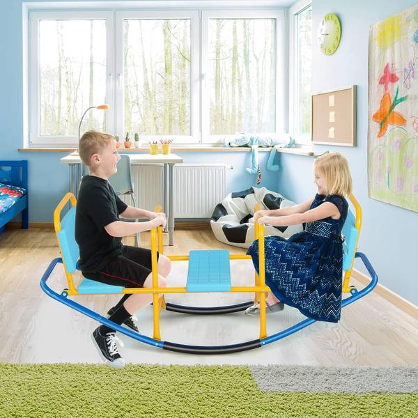 Schaukelwippe 3 Sitz Blau