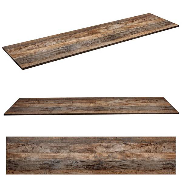 Badmöbel-Set PUEBLA-56-105 5er-Set Braun - Holzwerkstoff - 160 x 60 x 46 cm