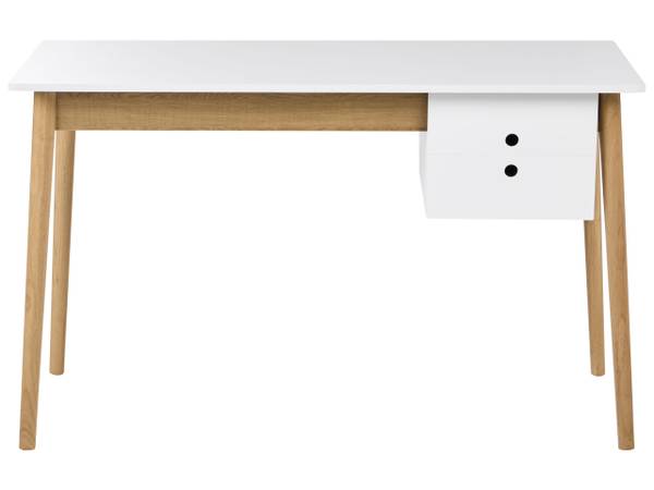 Schreibtisch FENESTRA Braun - Weiß - Holzwerkstoff - 120 x 75 x 50 cm
