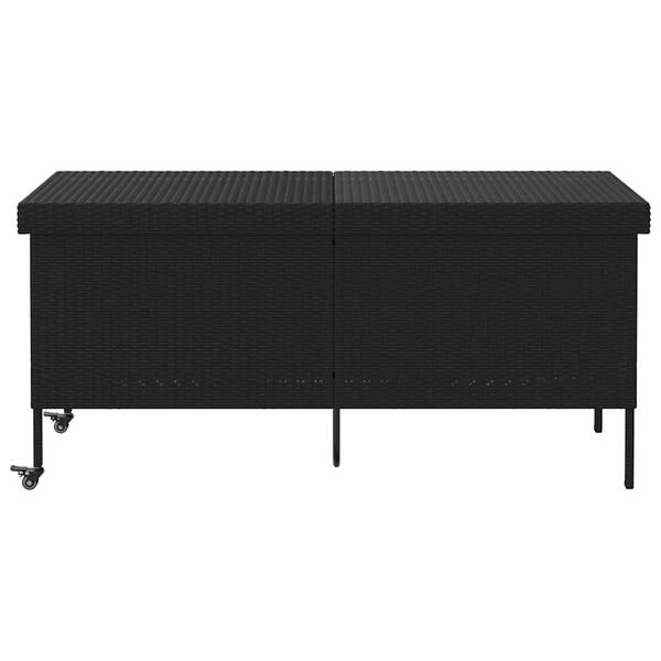 Gartentruhe 3043943 Schwarz - Stahl - 160 x 75 x 55 cm