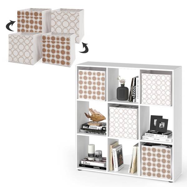 Ruimteverdeler Nove 37940 wit - plaatmateriaal op houtbasis - 104 x 108 x 29 cm