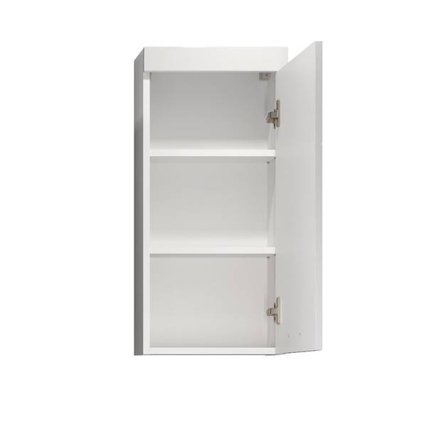 Badkamerkastje Devon wit - deels massief hout - 35 x 75 x 16 cm