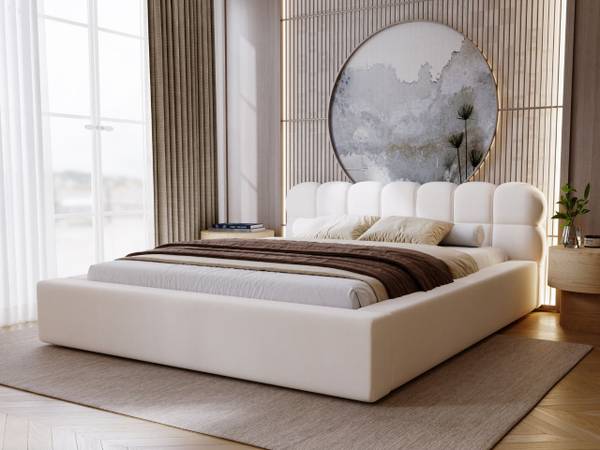 Polsterbett PLAZA Creme - Liegefläche Breite: 140 cm