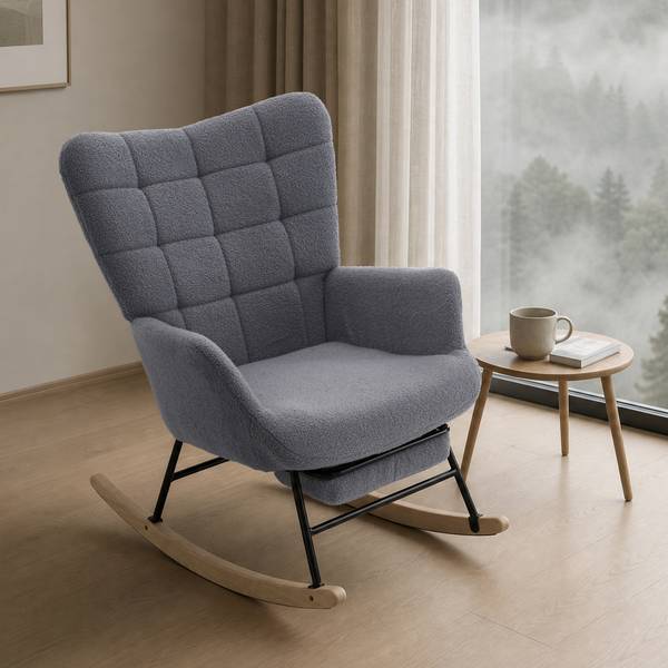 Relaxliege ZY-033 Grau - Webstoff - 68 x 91 x 88 cm