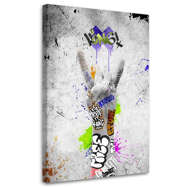 Wandbild street art graffiti 40 x 60 cm