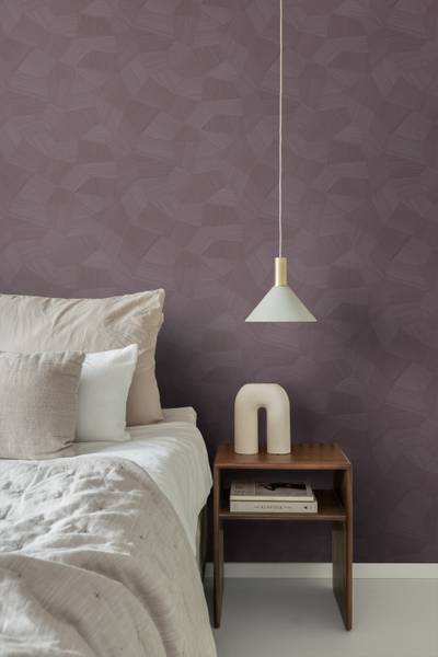 Tapete 348061 Violett - Papier - 50 x 900 x 50 cm
