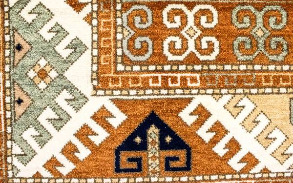 Orientteppich Oriental Orange - Wolle - 208 x 2 x 298 cm